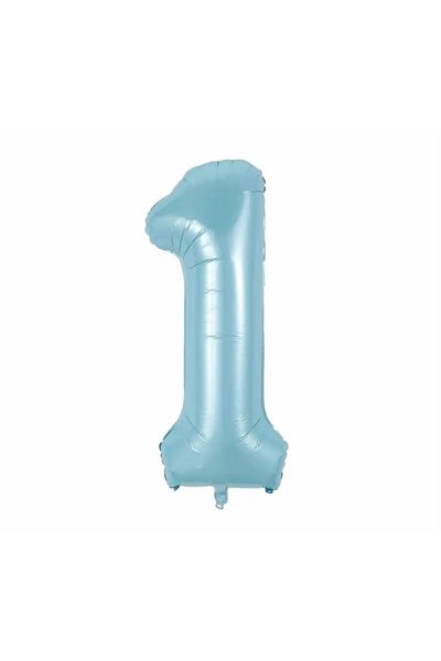 Deniz Party Store Blue 1 Year Old Foil Balloon 34 Inch 76-80 Cm