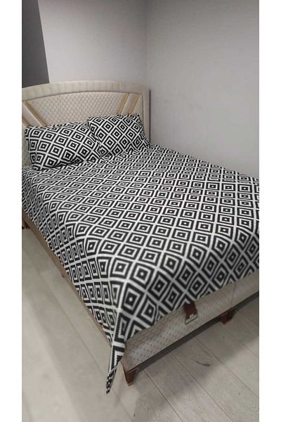 TEKSTİLCİ Fitted Sheet Set King Size + 2 Pillow Cases