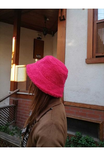Shopiolog Women's Plush Bucket Hat