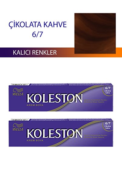 Wella Koleston Tüp Saç Boyası 6/7 Çikolata Kahve X 2 Adet