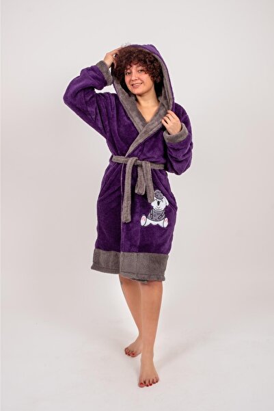 Damlaiso Μπουρνούζι με κουκούλα Welsoft-fleece-βελούδινο Νοεμβρίου