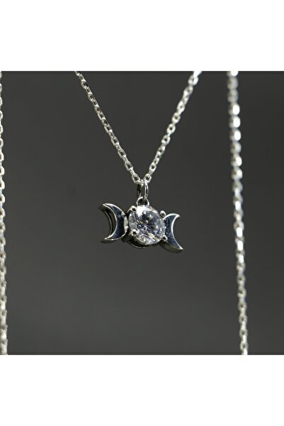 Moko Art Design Ay Tanrıçası Swarovski 925 Gümüş Kolye