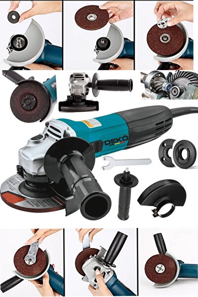DEKO TURKEY Metal Dişli Sistem Bakır Sargılı 3500watt 115mm -125mm Spiral Avu...