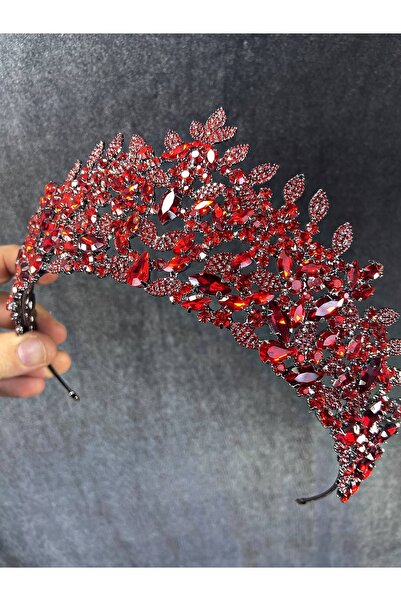 Bride Aksesuar Dünyası Accesoriu de mireasă cu henna, model Sena roșu, frunze...