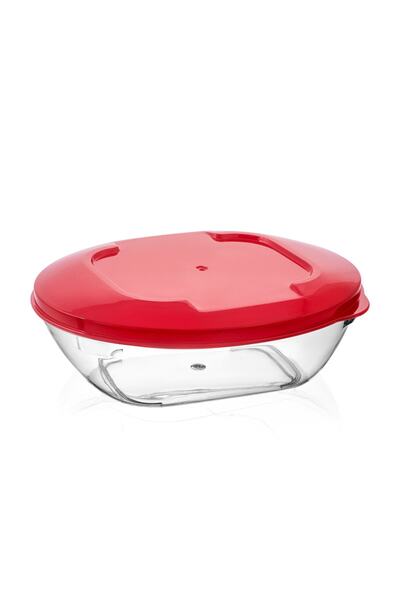 ecenplast Hard Plastic Red Storage Container Sauce Bowl Multi-Purpose 250 Cc ...