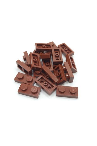 LEGO Moc Custom Accessory Creator Plate 1 X 2 Flat Brick Brown 6 Pieces Will Be Sent