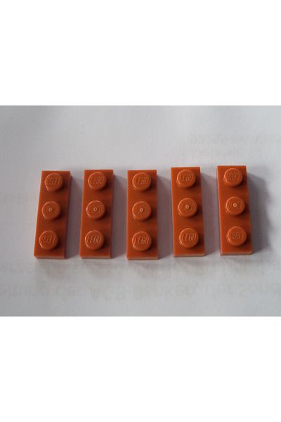 LEGO Original Moc Custom Accessory Creator Plate 1 X 3 Flat Brick Dark Orange 4 Pieces Will Be Sent