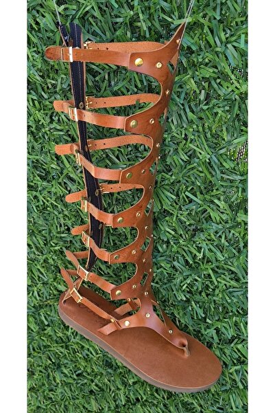 Bostini Light Brown Gladiator Sandals