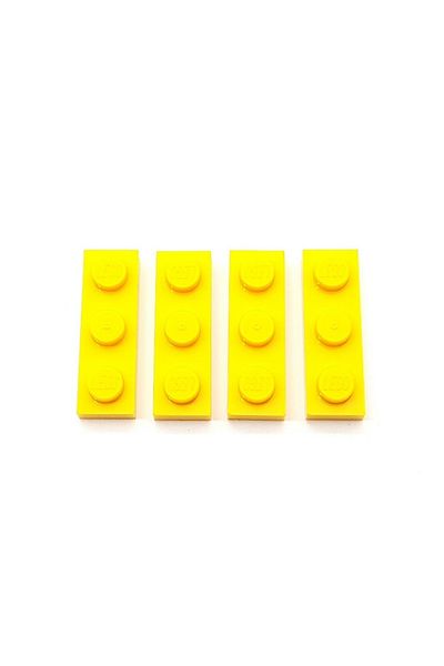 LEGO Original Moc Custom Accessory Creator Plate 1 X 3 Flat Brick Yellow 4 Pieces Will Be Sent