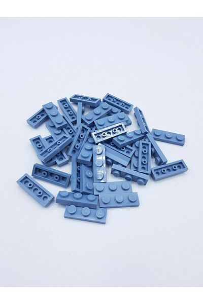 LEGO Original Moc Custom Accessory Creator Plate 1 X 3 Flat Brick Sand Blue 6 Pieces to Ship