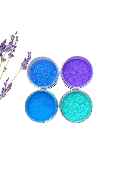 epoksi kalıp cank Epoksi Reçine Sedef Metalik Toz Pigment Seti 4x10ml/ Şeffaf...