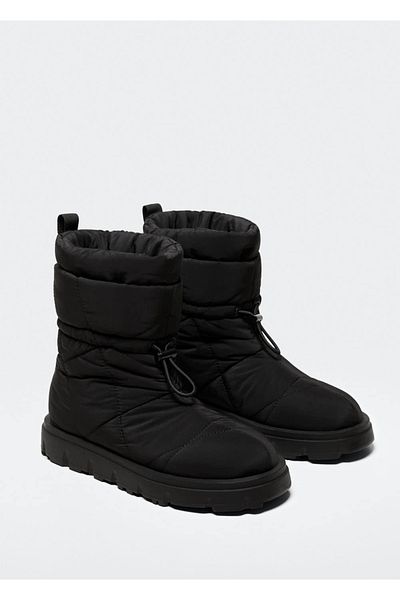 MANGO Woman Gesteppte Stiefel mit dicker Sohle
