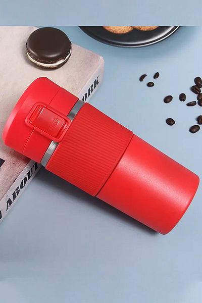 NRDLİFE Locked Double Layer Stainless Steel 400 Ml Thermos Cup Mug Vehicle Coffee Tea Hand Thermos