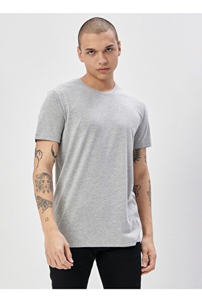 Riders by Lee Bisiklet Yaka Regular Fit Gri Erkek T-shirt L222734-036 M Value...