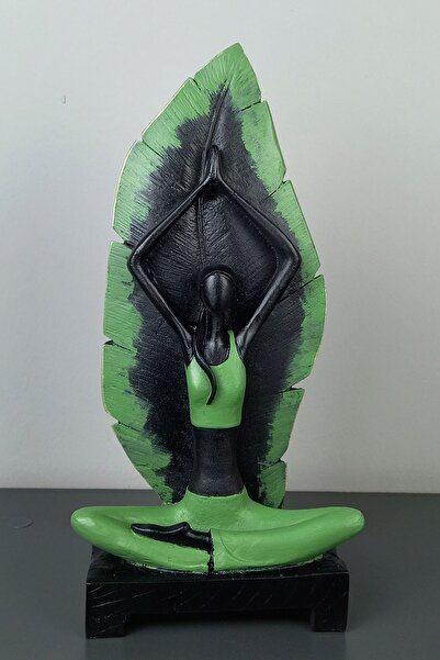 Genel Markalar Yoga Yapan Kadın Geri Akış Tütsülük Dekoratif Obje Biblo Salon...