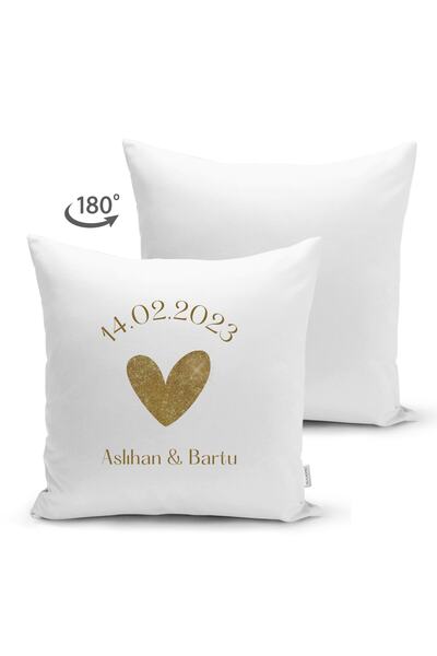 EratCo Sevgiliye Hediye Kişiye Özel Sevgililer Günü Hediyesi Yastık