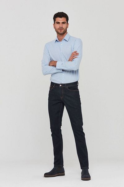 Pantamo Jeans Мъжки дънки Pantamo в тъмносини тънки прави кройки
