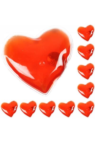 Genel Markalar 2 Adet Sihirli Isıtıcı Jel Cep Soba Isıtıcı Kalp Şekilli El Cep Isıtma