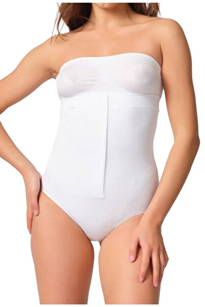 by İGP Ženski beli korzet sa prednjom mašnom Bez šavova Visok struk