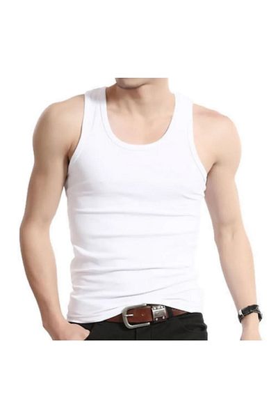 YILDIZ Pack of 6 Men's Single Jersey Undershirt, 100% Cotton 00