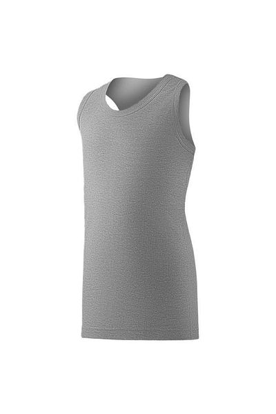 YILDIZ 6 Pieces Boy Ribbed Sports Tank Gray 82