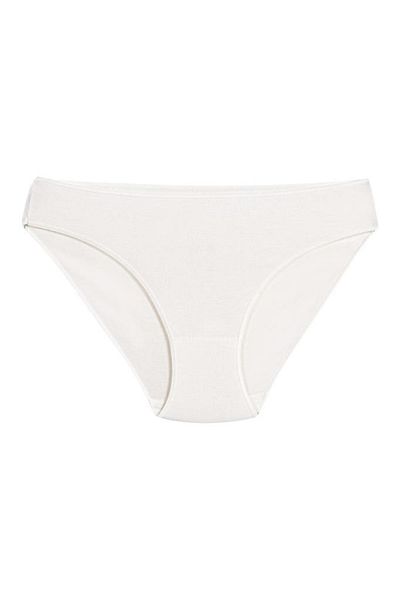 YILDIZ 12 Pieces Bamboo Non-Marking Bikini Panties Ecru 3962