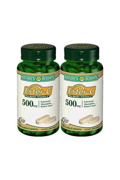 Nature's Bounty حزمة من 2 أقراص Ester-c 500 Mg 60