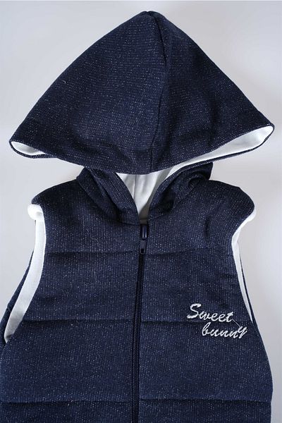 MİNİKO KİDS New Season Hooded Zippered Baby Cotton Vest