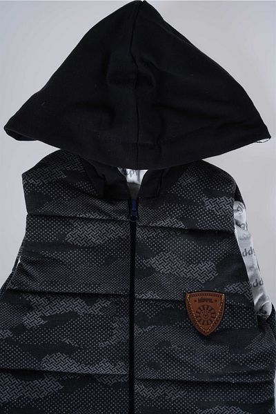 MİNİKO KİDS New Season Hooded Zippered Baby Cotton Vest