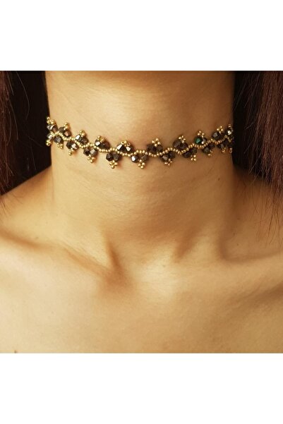 Handmade By HLY Handmade Brown Ivy Pyramid Necklace