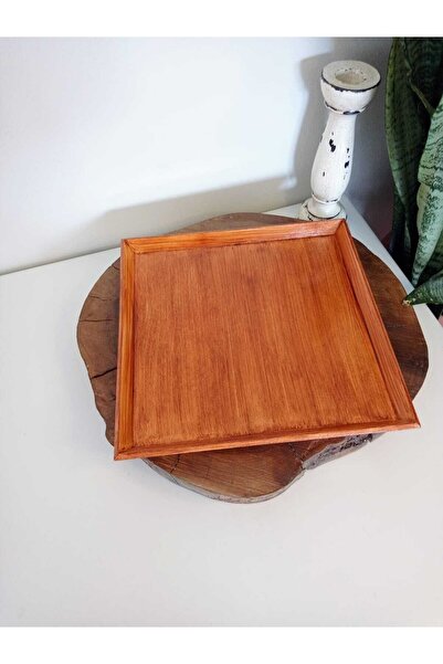 ASLI صينية تقديم الشاي والقهوة والخطوبة المزخرفة المصنوعة يدويًا من الخشب الم...