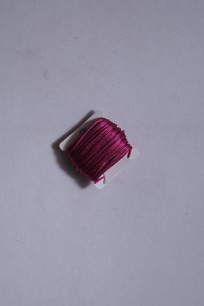 Eskişehir hobi sanat 1 mm 10 μέτρα λεπτό Microcord αλεξίπτωτο κορδόνι φούξια χρώμα κολιέ βραχιόλι κοσμήματα σχέδιο κλωστή