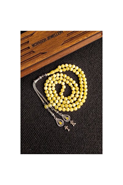 Vip Kehribar Isme Özel 6 Mm 99 Lu Beyrut Kehribar Tesbih - Namaz Tespihi 99 H...