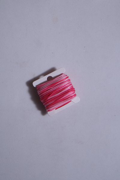 Eskişehir hobi sanat Ebruli Pink Light Pink Χρώμα 10 μέτρα 1 mm κερωμένο σχοινί κολιέ Σχέδιο κοσμήματος Σχοινάκι βραχιόλι