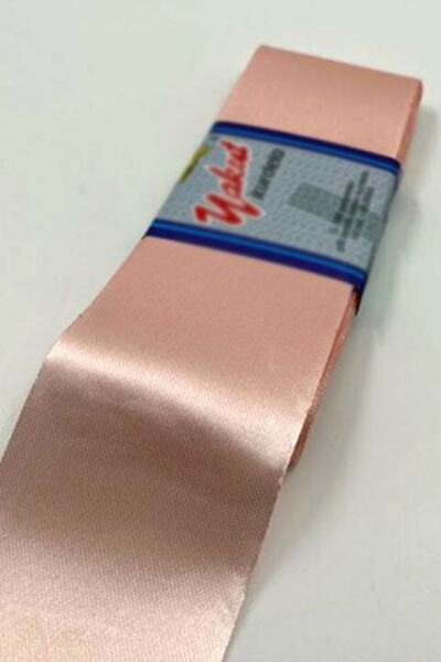 Artcrelier Відкрита атласна стрічка з лососевого кольору 6 см, пакет для прик...