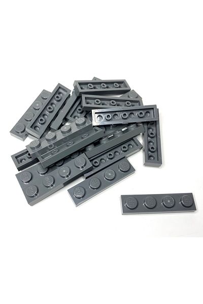 LEGO Original Moc Custom Accessory Creator Plate 1 X 4 Flat Brick Dark Gray 8 Pieces Will Be Sent