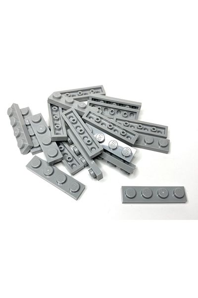 LEGO Moc Custom Accessory Creator Plate 1 X 4 Flat Brick Light Gray 4 Pieces Will Be Sent