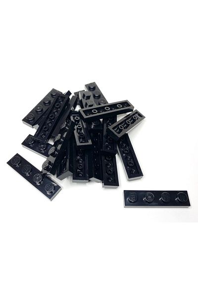 LEGO Original Moc Custom Accessory Creator Plate 1 X 4 Flat Brick Black 8 Pieces Will Be Sent