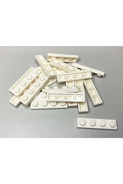 LEGO Original Moc Custom Accessory Creator Plate 1 X 4 Flat Brick White 8 Pieces Will Be Sent