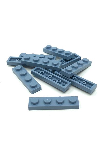LEGO Original Moc Custom Accessory Creator Plate 1 X 4 Flat Brick Sand Blue 6 Pieces to Ship