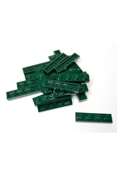 LEGO Original Moc Custom Accessory Creator Plate 1 X 4 Flat Brick Dark Green 4 Pieces Will Be Sent