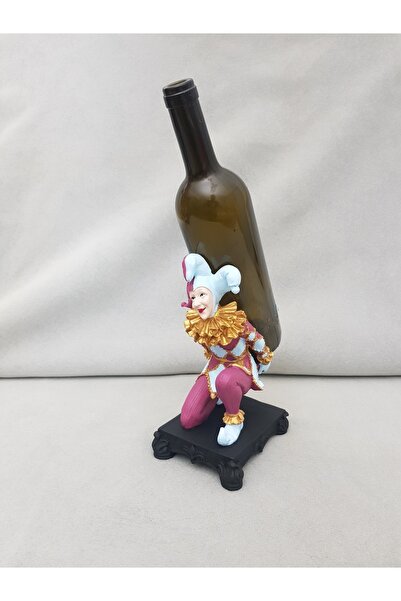 Arose Soytarı Palyaço Şaraplık Şişelik Biblo Dekor Şaraplık Şişe Tutucu