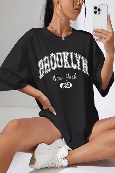 Keywest Ženska majica veće veličine Brooklyn '1898 New York' prednja strana Š...
