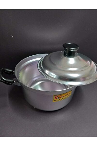 ÇEÇEN HOME Alüminyum Kulplu Kapaklı Yemek Tenceresi No:1 20x12cm