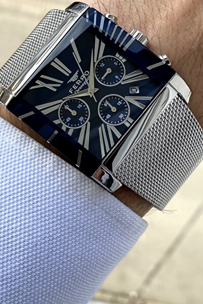 FERRO Orijinal Erkek Kol Saati Seti Bileklik Hediyeli Sevgiliye Hediye