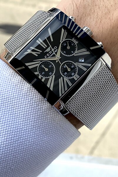 FERRO Orijinal Erkek Kol Saati Seti Bileklik Hediyeli Sevgiliye Hediye