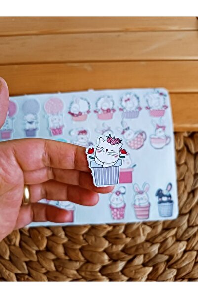 EyER Shoping Set naljepnica sa slatkim životinjama pogodan za vođenje dnevnika.