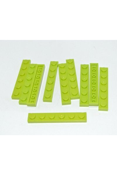 LEGO Original Moc Custom Accessory Creator Plate 1 X 6 Flat Brick Pistachio Green 6 Pieces Will Be Sent