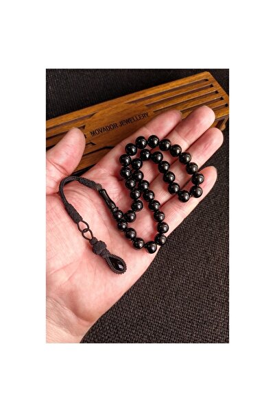 Vip Kehribar 9 Mm Kazaz Püsküllü Rus Oltusu Tesbih - Trabzon Kazaziye Gürcü Oltu Tespih - Ahşap Kutulu Hediyelik