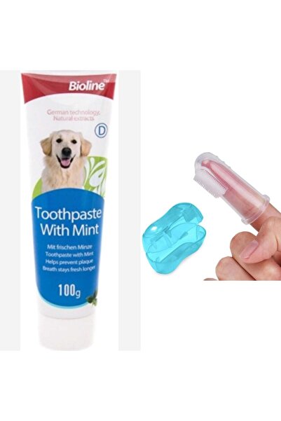 Bioline Neo Pet Market Nane Aromalı Kedi Ve Köpek Diş Macunu 100 Gr + Parmak ...